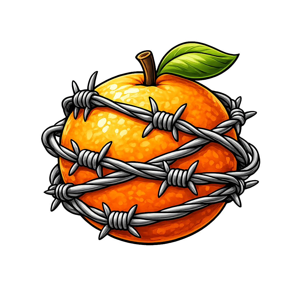barbed orange books logo